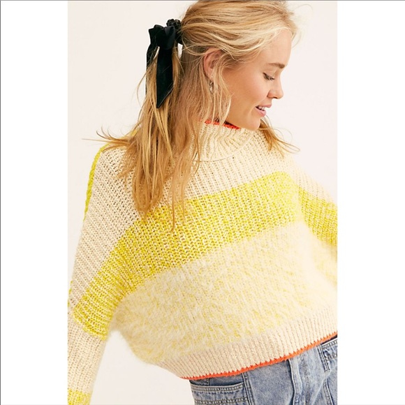 NEW FREE PEOPLE / SUN BRITE TURTLENECK SWEATER - Picture 2 of 5